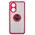 Bizon Case Hybrid Ring Oppo A58 4G smoky with a red frame