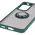 Bizon Case Hybrid Ring Oppo Reno 12 smoky with a dark green frame