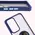 Bizon Case Hybrid Ring Oppo Reno 12 smoky with a navy blue frame