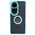 Bizon Case Hybrid Ring Oppo Reno10 / 10 Pro smoky with a light blue frame