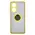 Bizon Case Hybrid Ring Oppo A58 4G smoky with a yellow frame