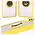 Bizon Case Hybrid Ring Oppo A60 4G smoky with a yellow frame