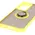 Bizon Case Hybrid Ring Oppo Reno 12 smoky with a yellow frame
