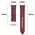 Bizon Strap Watch Casual 22 mm maroon