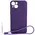 Bizon Case Silicone Magnetic Apple iPhone 13 plum
