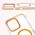Bizon Case Marco Apple iPhone 14 Pro Max clear with orange frame