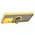 Bizon Case Hybrid Ring Xiaomi 13 Pro smoky with a yellow frame