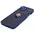 Bizon Case Hybrid Ring Apple iPhone 15 Plus smoky with a navy blue frame