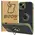Bizon Case Hybrid Ring Apple iPhone 15 Plus smoky with a green frame