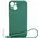 Bizon Case Silicone Magnetic Apple iPhone 15 dark green