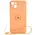 Bizon Case Silicone Ring Sq Apple iPhone 15 Plus orange