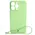 Bizon Case Silicone Magnetic Apple iPhone 15 Pro Max light green