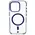 Bizon Case Marco Apple iPhone 15 Pro clear with blue frame