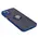 Bizon Case Hybrid Ring Apple iPhone 15 Plus smoky with a navy blue frame