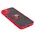 Bizon Case Hybrid Ring Apple iPhone 15 Plus smoky with a red frame