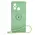 Bizon Case Silicone Ring Sq Xiaomi Redmi 12C light green