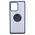 Bizon Case Hybrid Ring Motorola Edge 40 Pro smoky with a navy blue frame