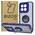 Bizon Case Hybrid Ring Xiaomi 14 smoky with a navy blue frame