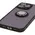 Bizon Case Hybrid Ring Apple iPhone 16 Pro Max smoky with a black frame
