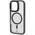 Bizon Case Eclipse Apple iPhone 16 Pro smoky with a black frame