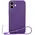 Bizon Case Silicone Magnetic Apple iPhone 16 Plus plum