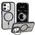 Bizon Case Eclipse Apple iPhone 16 Pro smoky with a black frame