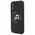 Karl Lagerfeld Liquid Silicone K&CH Heads MagSafe Case for iPhone 16 Black