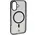 Bizon Case MatteO Apple iPhone 16 transparent with black frame