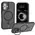 Bizon Case Eclipse Apple iPhone 16 smoky with a black frame