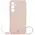 Bizon Case Silicone Magnetic Sq Samsung Galaxy S24 FE light pink