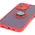 Bizon Case Hybrid Ring Apple iPhone 16 smoky with a red frame