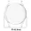 Bizon Case Watch Felipe Samsung Galaxy Watch 7 44 mm clear
