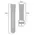 Bizon Strap Watch Silicone Samsung Galaxy Watch 20 mm light grey
