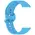 Bizon Strap Watch Silicone Samsung Galaxy Fit 3 blue