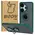 Bizon Case Hybrid Ring Xiaomi Poco F6 smoky with a dark green frame