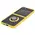 Bizon Case Hybrid Ring Samsung Galaxy Z Flip6 smoky with a yellow frame