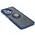 Bizon Case Hybrid Ring Xiaomi Poco F6 smoky with a navy blue frame