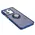 Bizon Case Hybrid Ring Xiaomi Poco X6 / Xiaomi Redmi Note 13 Pro 5G smoky with a navy blue frame