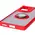 Bizon Case Hybrid Ring Motorola Edge 50 Fusion smoky with a red frame