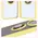 Bizon Case Hybrid Ring Realme 12 / 12x smoky with a yellow frame