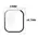 Bizon Case+Glass Watch Apple Watch 10 46mm clear