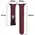 Bizon Strap Watch Silicone Apple Watch 44/45/46/49 mm burgundy