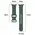 Bizon Strap Watch Silicone Apple Watch 44/45/46/49 mm dark green
