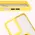 Bizon Case Hybrid Ring Motorola Moto G35 5G smoky with a yellow frame