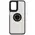Bizon Case Hybrid Ring Motorola Moto G55 5G smoky with a black frame