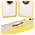 Bizon Case Hybrid Ring Motorola Moto G55 5G smoky with a yellow frame