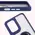 Bizon Case Hybrid Ring Motorola Moto G55 5G smoky with a navy blue frame