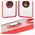 Bizon Case Hybrid Ring Xiaomi Redmi 14C 4G / POCO C75 smoky with a red frame