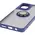 Bizon Case Hybrid Ring Motorola Moto G55 5G smoky with a navy blue frame