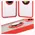 Bizon Case Hybrid Ring Motorola Moto G35 5G smoky with a red frame